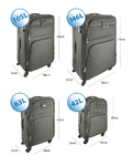Goldhofer® Stoff Reisekoffer Set in 4 Größen und 4 Farben