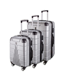 Goldhofer® Kofferset Set in 3 Größen & vielen Farben & 360° Leichtlaufrollen, (Set, 3 TLG), Außen Material ABS - Wasserabweisend