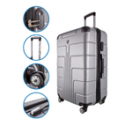 Goldhofer® Kofferset Set in 3 Größen & vielen Farben & 360° Leichtlaufrollen, (Set, 3 TLG), Außen Material ABS - Wasserabweisend